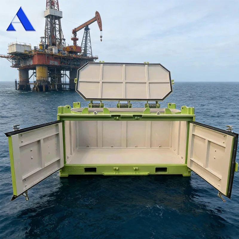 8ft DNV 2.7-1 Offshore Corten Steel Tool Box, 5500kg Payload