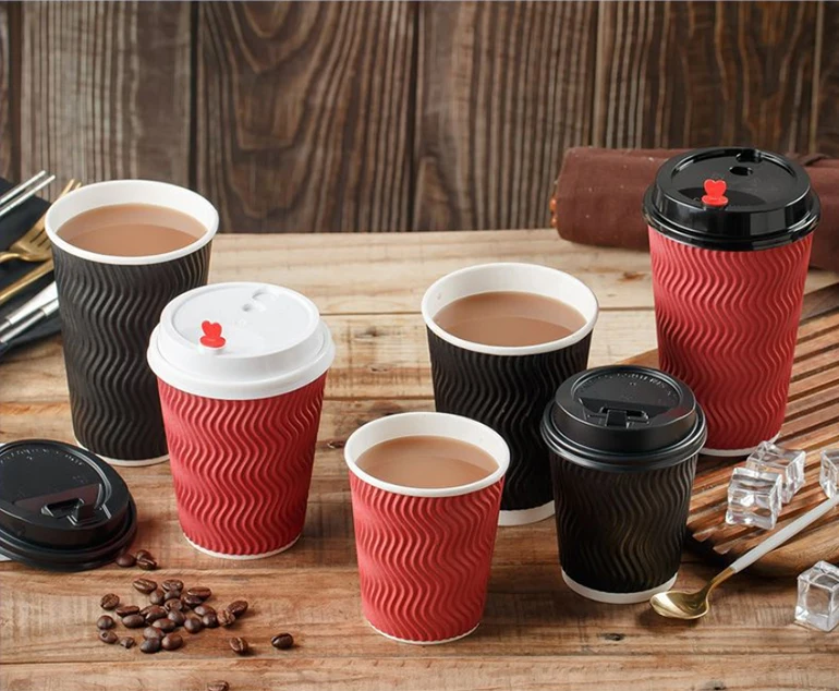 4,5,6,8,10 12 16 22 24盎司一次性卡夫咖啡纸杯制造商