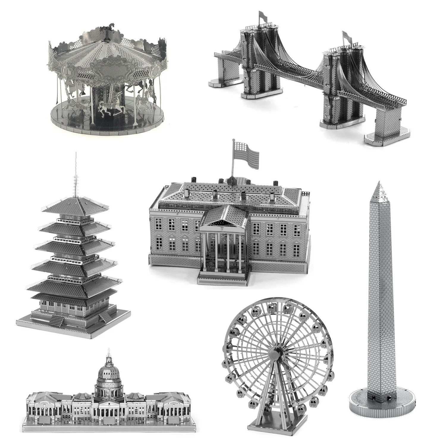 Sea-land Building Series 3d Metal Puzzle Model - Buy Metal Puzzle,3d ...