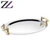 Hotel party banquet pastry cake tableware buffet plate dish oval service tray dinner stainless steel dishes catering plates