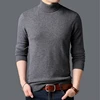 Man sweater wool warm winter long sleeve cashmere sweater turtleneck thickening pullover High Turn-down collar hoody sweater