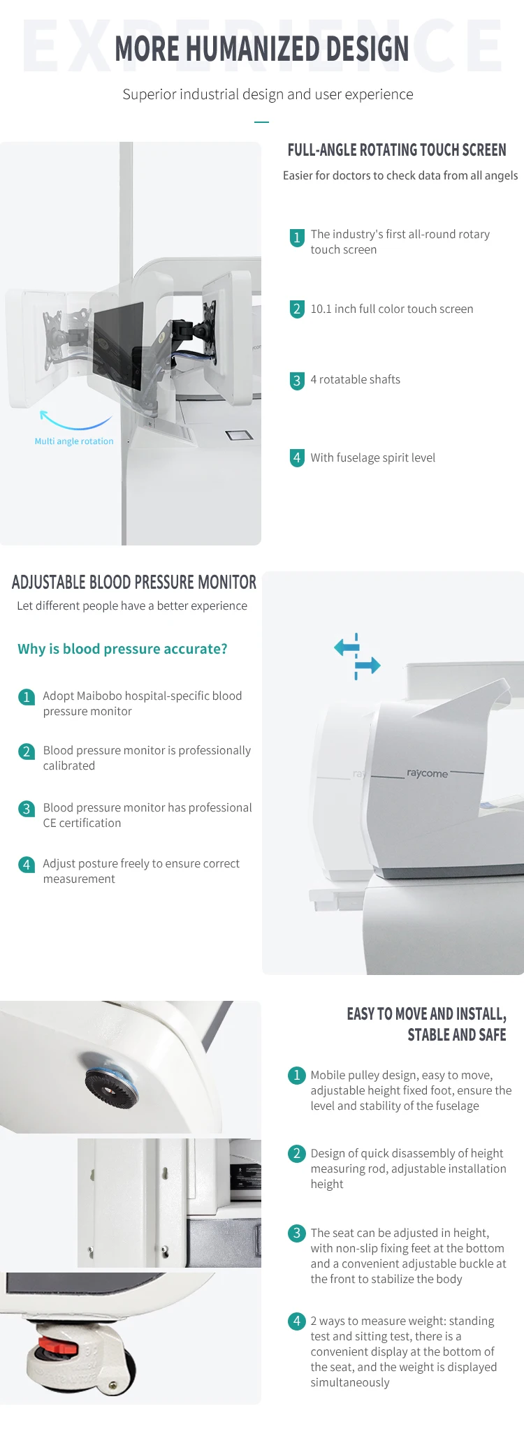 product hospital medical checkup self service terminal health care blood pressure health screening kiosk-65