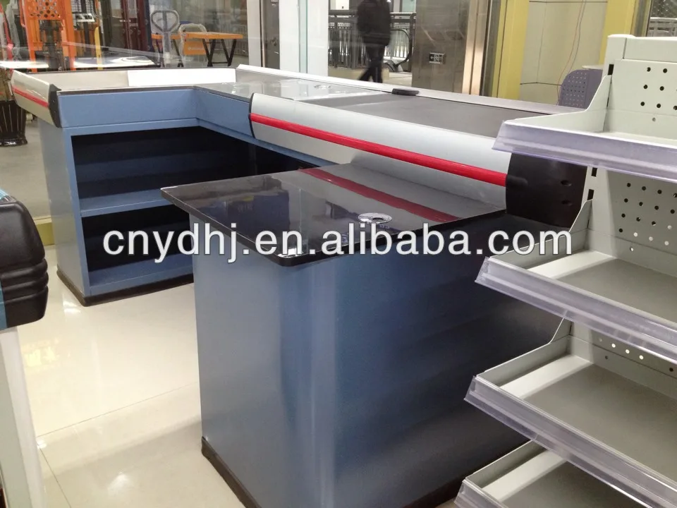 Supermarket Used Checkout Counters With Conveyor Belt For Sale Buy