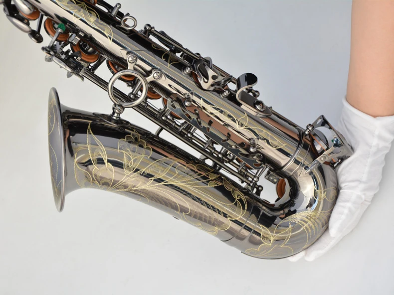 Black Nickel Plated Brass Alto Instrument Accessories Professional Eb OEM China Sax Saxophone Alto