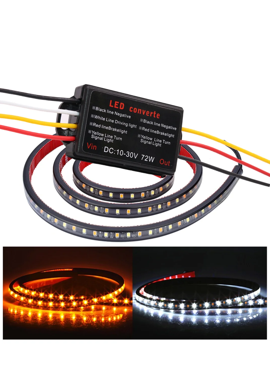2pc Amber Truck Running Board LED Light Kit with Courtesy Lights