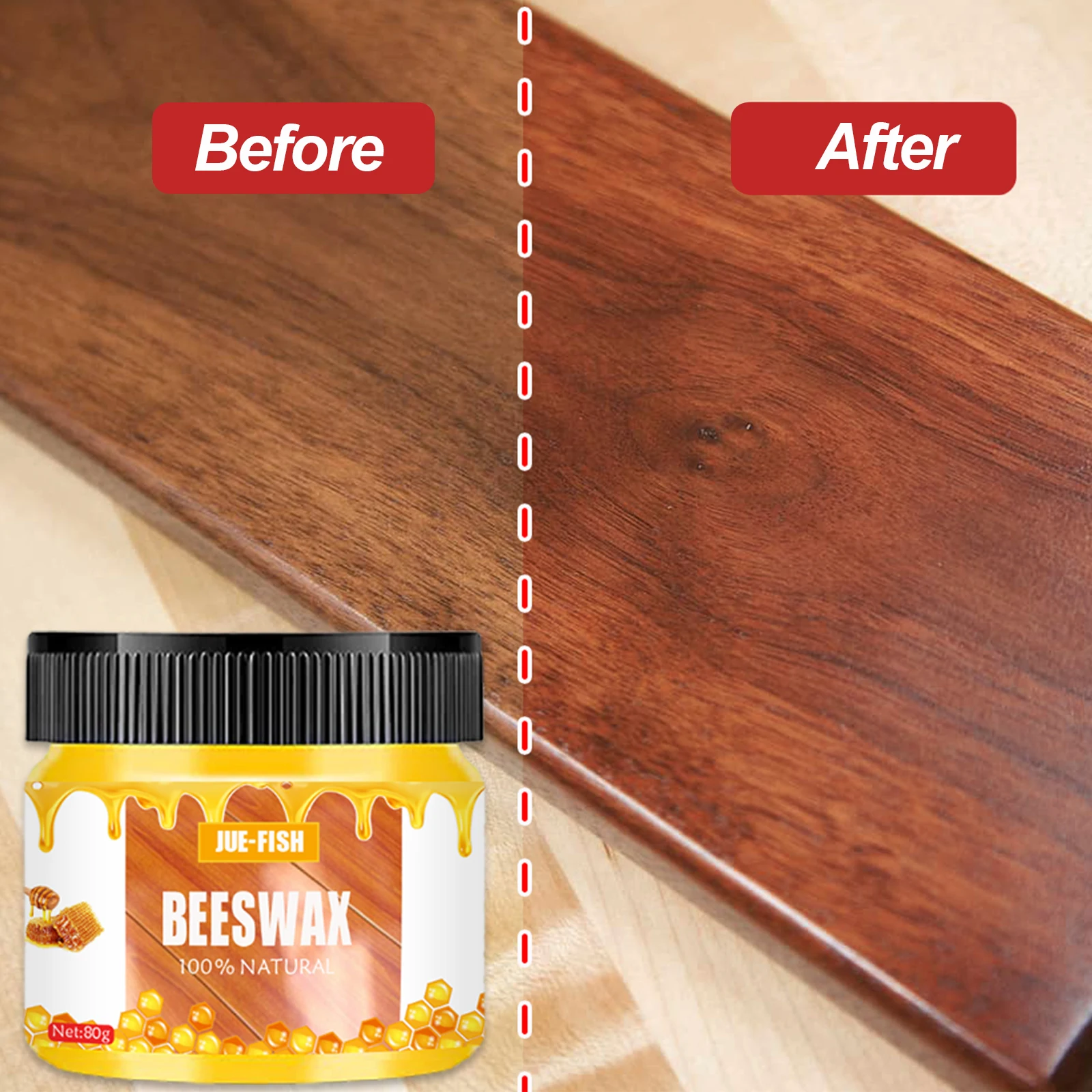 Juefish Oem&odm Beeswax Wood Polish Ecofriendly Natural Beeswax
