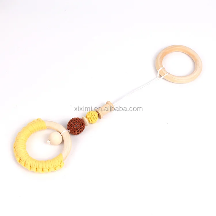 4pcs Gym Hanging Pram Toys Baby Teether Toys Bedroom Decor Crochet