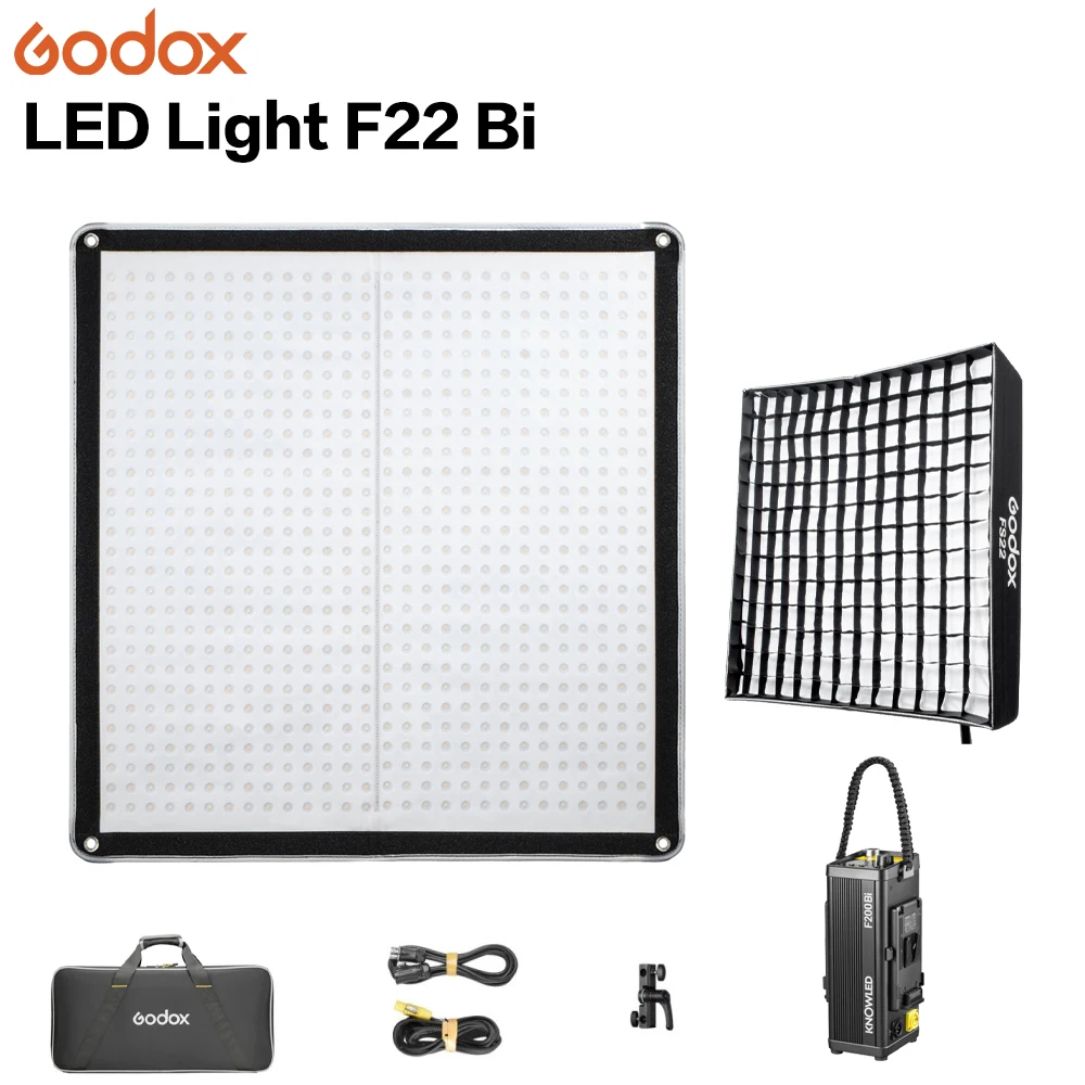 Godox F200Bi Bi-Color Flexible LED Light Panel, Waterproof & App