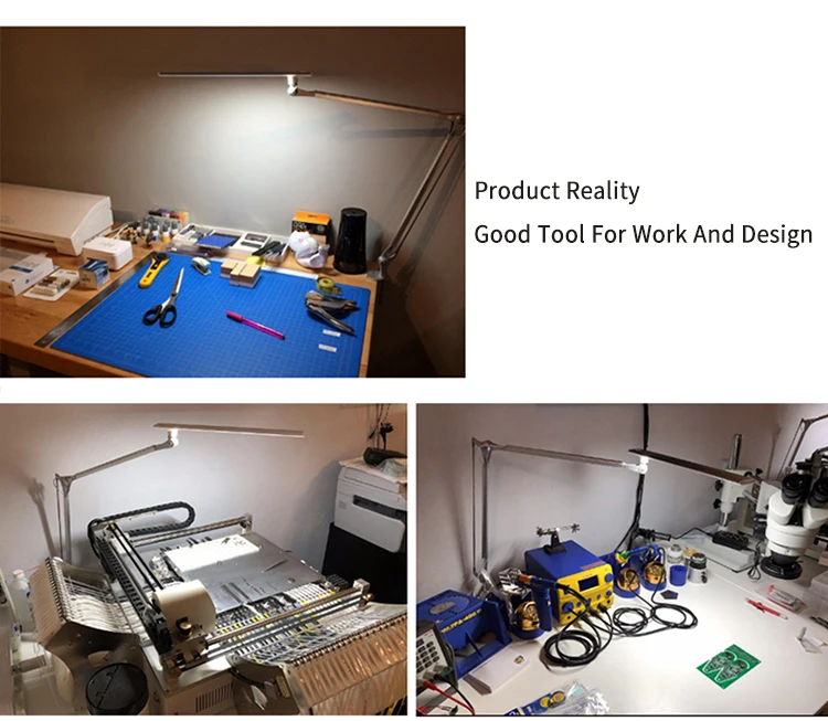 Swing Arm Adjustable Intertek Led Desk Lamps Dimmable Clamp Desk Lamp