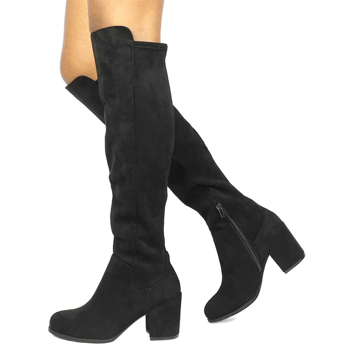 sexy flat knee high boots