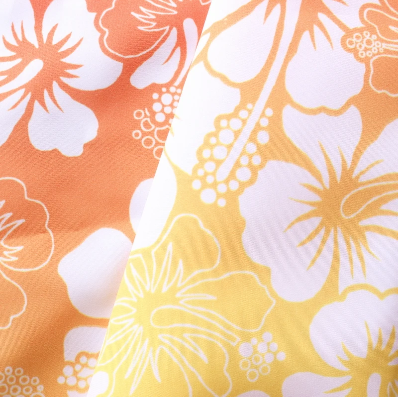 factory price 100% polyester digital print flower pattern plain peach skin fabric for jacket