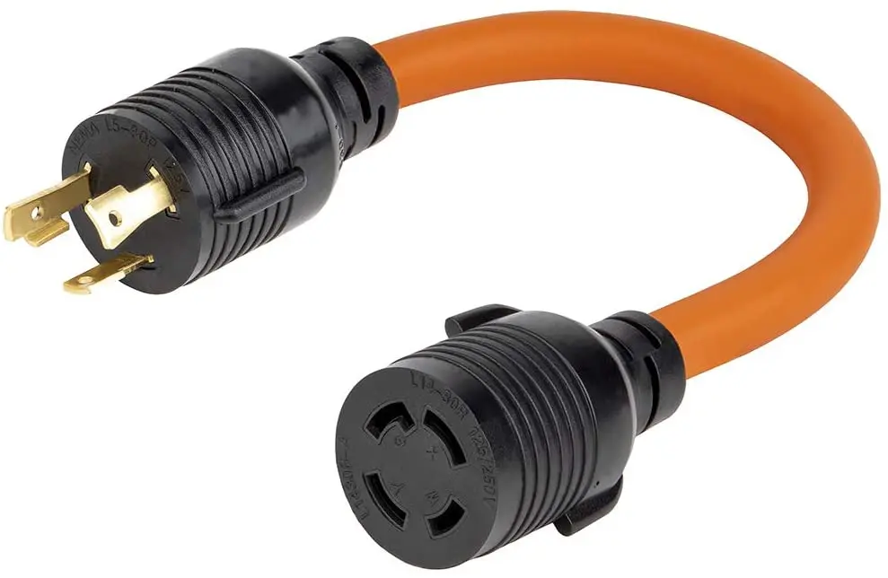 1.5ft Nema L530p A L1430r Cable Adaptador 30amp L530 Hombre