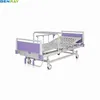 BR-HBH26 Guangdong 2 Functions wth ABS Steel Frame 4 Part Bed Board 4 rank al alloy Factory Manual Hospital Medical Care Bed