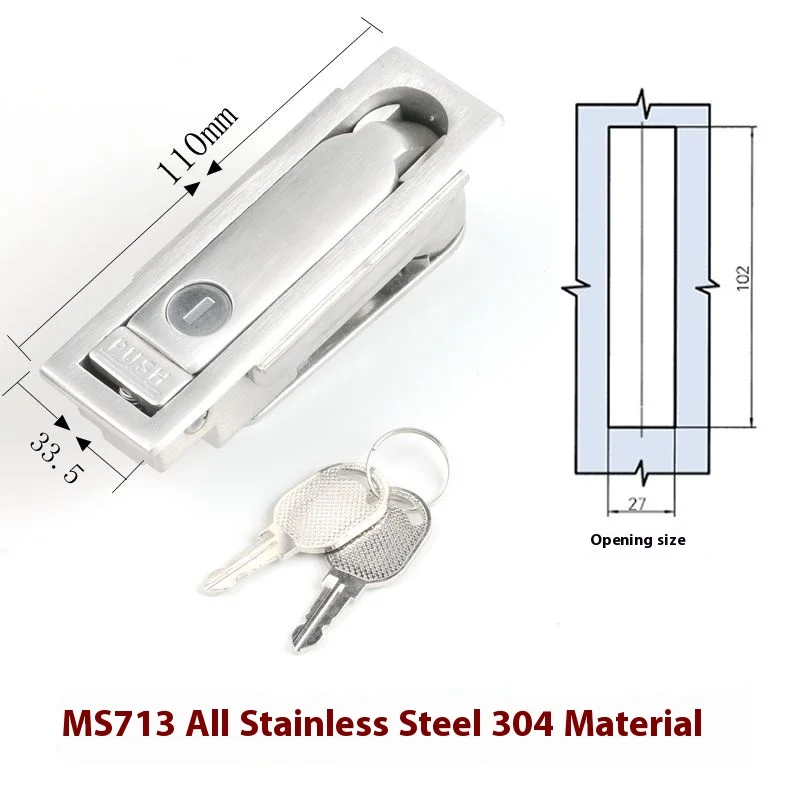 Outdoor Waterproof Fiber Optic Cable Junction Box Lock 6000 Series Telecom Lock Ms713-1 Custom Cutting for Decorations manufacture