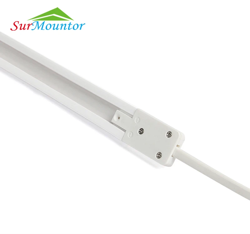  power track with cable connector for supermarket shelves 1meter 2 meter 12V 24V 25A