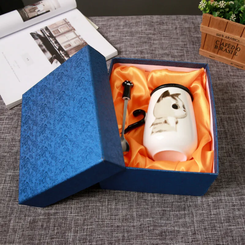 Customized Design Rigid Coffee Tea Cup Packaging Beer Mug Gift Box With