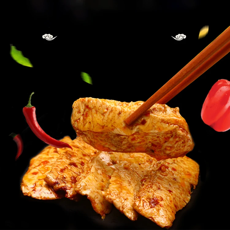 
China Taste Bean Curd Snacks Products Snack Food Bulk Ssoybean snacks Konjac Steak 