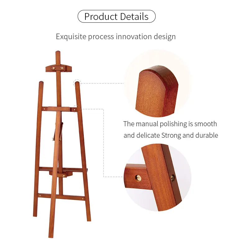 Wholesale Custom Wreath Easel Beech Display Easel Adjustable French