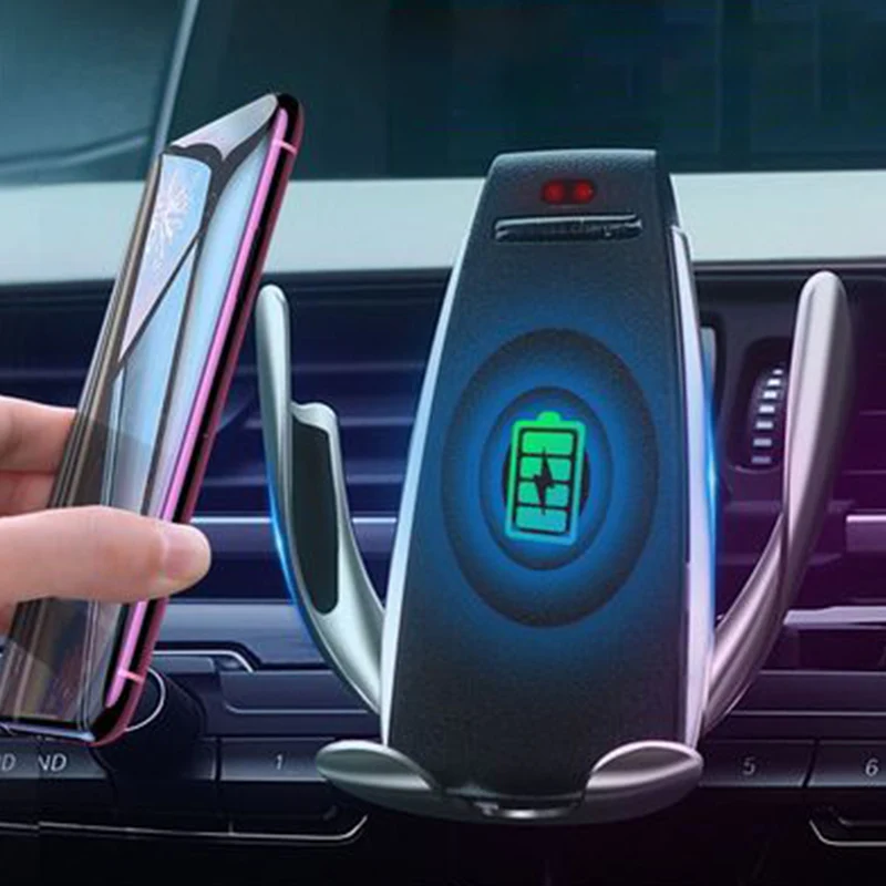New Product Car Charger Factory Custom Wholesale Automatic Holder 4-6 Inches Mobiles Phone Holder 10W Fast Wireless Car Charger