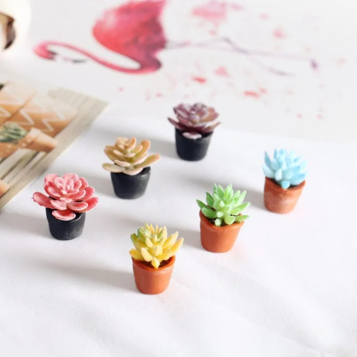 Casa de muñecas-accesorios miniatura maceta plantas casa de muñecas puppenstuben Dekor