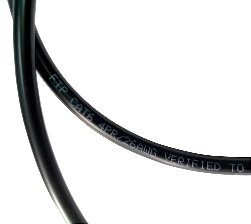 38m 125' M12 RJ45 High Flex Industrial Ethernet CAT 5E Shielded 22AWG Cable Cmx 2
