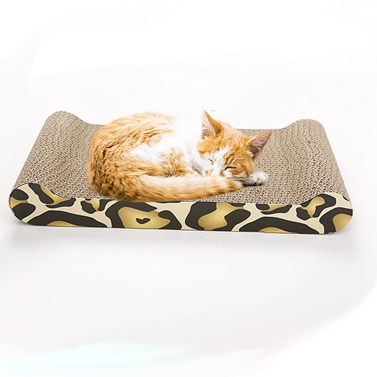 Cardboard Recyclable Corrugated Scratching Pad Scratch-resistant Bed Cat Scratcher Cardboard