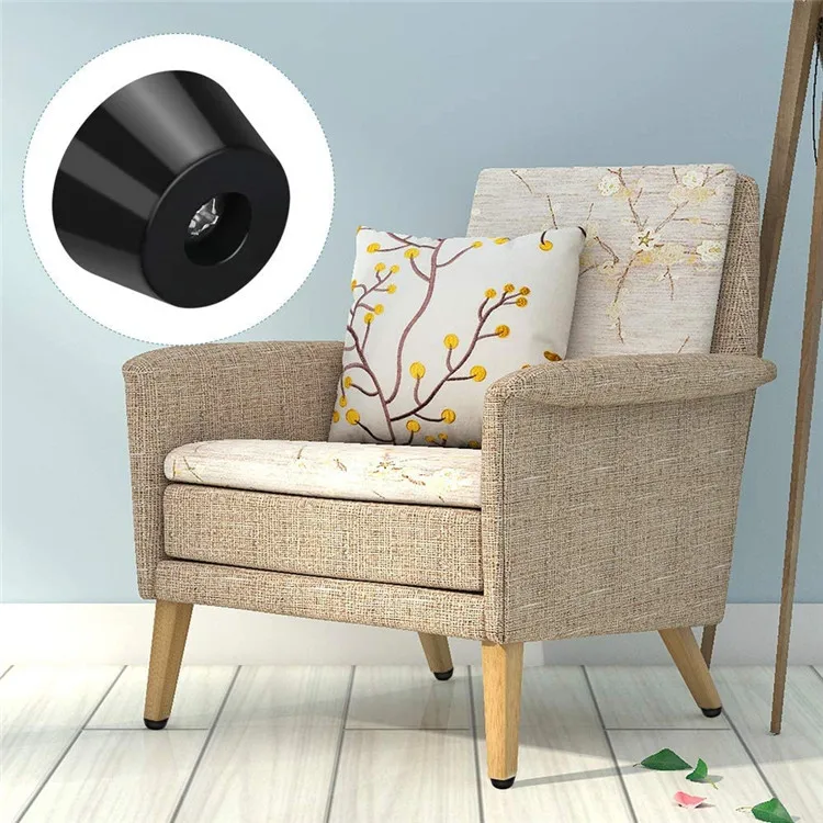 Shqn Round Black Antislip Rubber Feet Bumpers Pads With Built In