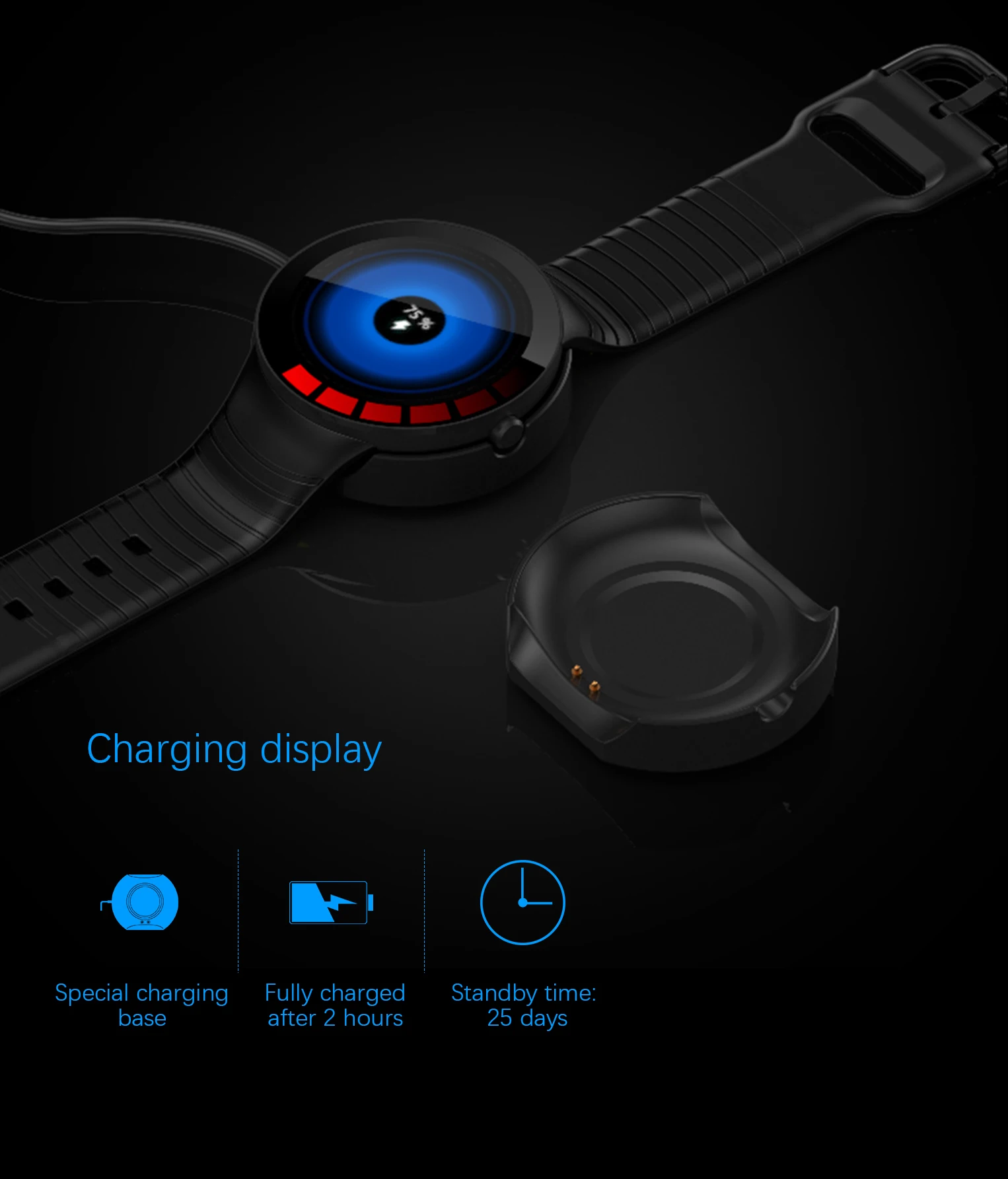 E3 Smart Watch Ip68 Waterproof Full Touch Screen Silicone Strap Relogio