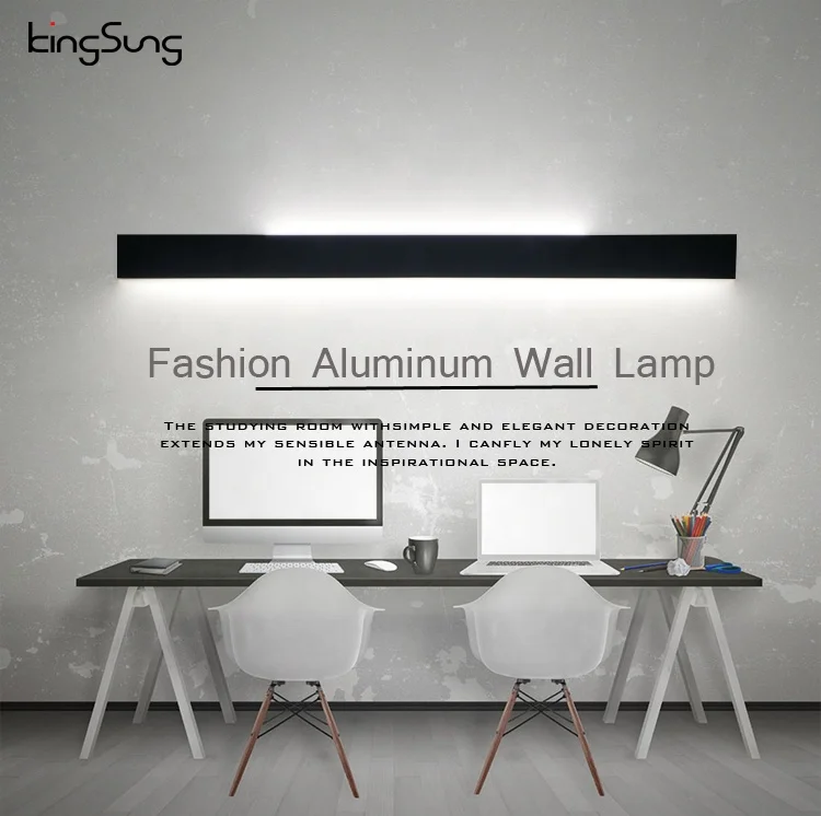 indoor aluminum eye protection ceiling bedroom home office rectangle fancy commercial asymmetric led linear light