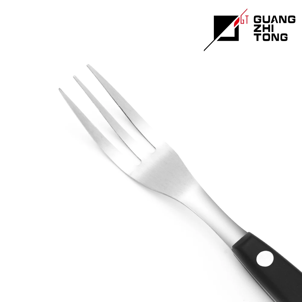 Classic Metal Stainless Steel Pom Handle Set Includes Serrated Steak