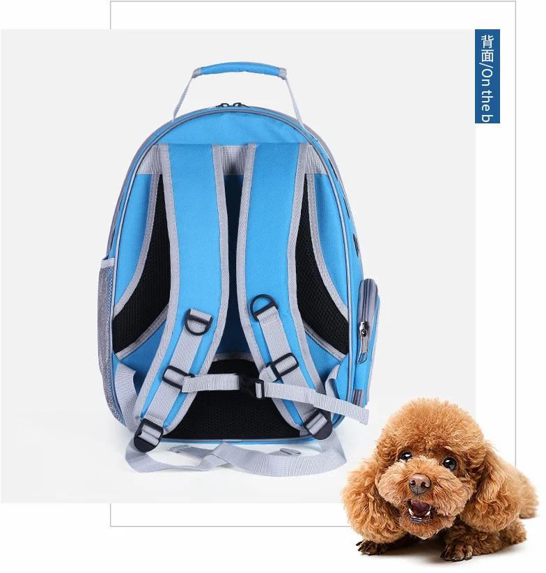 High Quality 600d Side Openings Transparent Pet Backpack Go Out