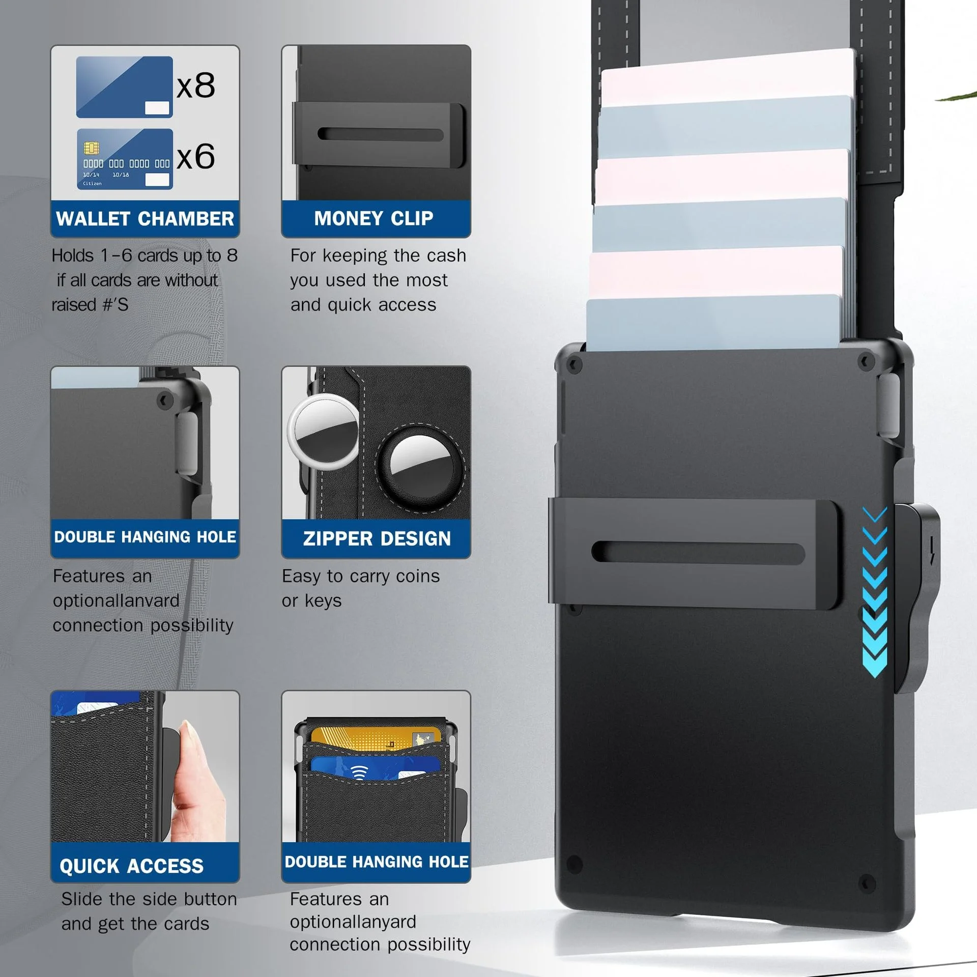 Premium Men's RFID Secure Leather Wallets Wholesale - Custom Logo Business Card Holder