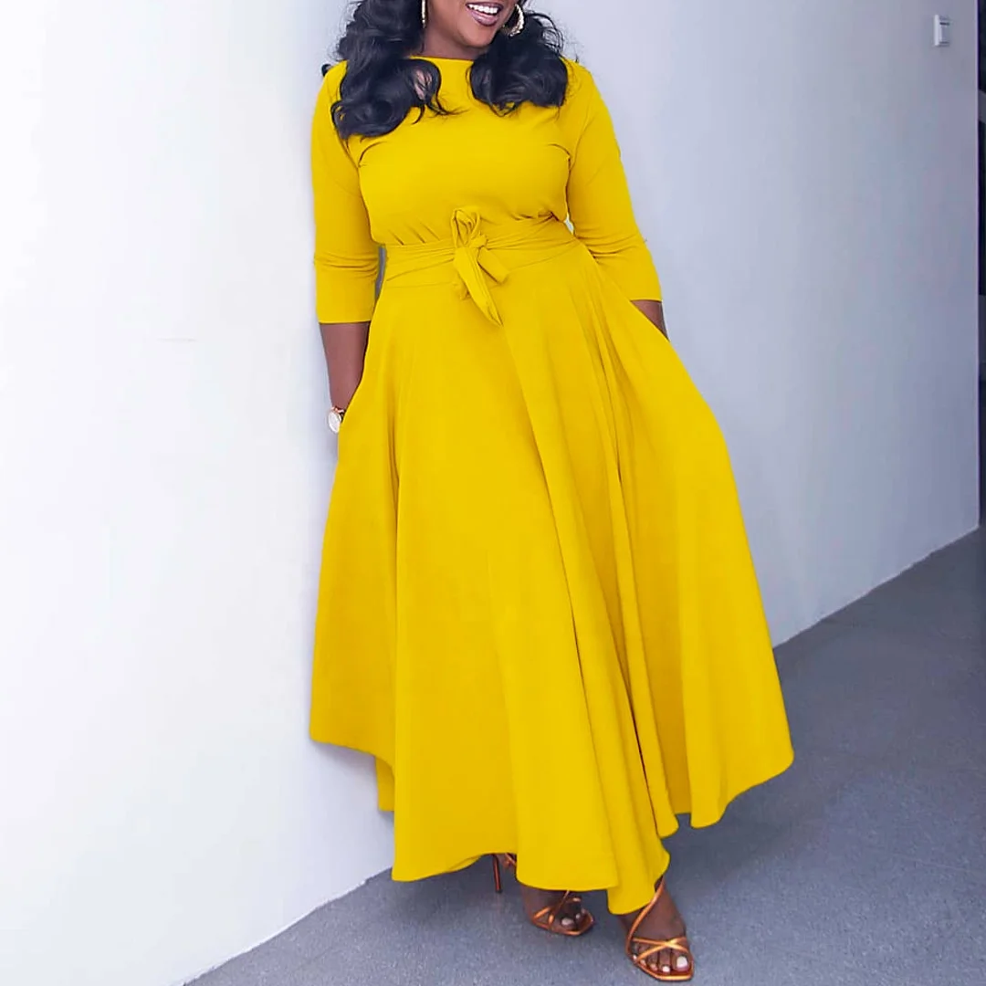 plus size women yellow dresses Pinup Fashion Dress Mustard Church Elegant Work Business Semi Formal Wedding Guest Cocktail Party Knee : Clothing, Shoes & Jewelry Womens Deep V Members Only Maxi Dress Curve