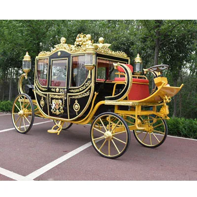 
Royal luxury wedding horse carriage with air condition for sale 