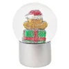Custom Logo Polyresin Christmas Present Tree For Kids Gift Snow Globe