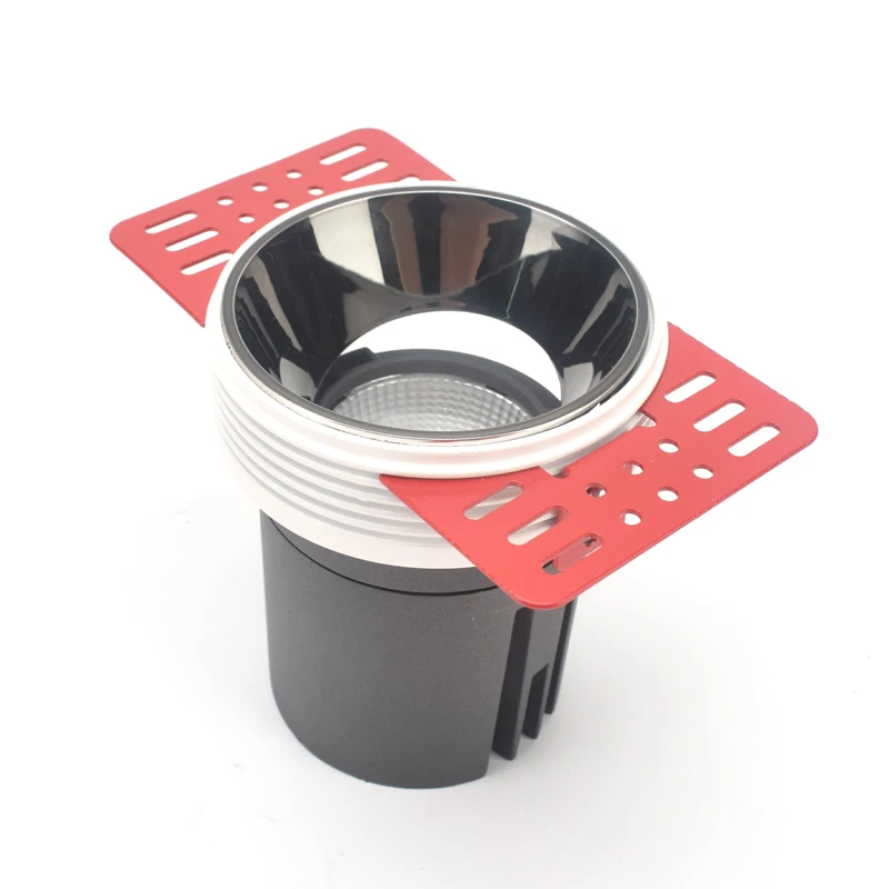 
Hot selling adjustable Round double three head frameless spot light Recessed 15W 20W led Trimless spotlight 