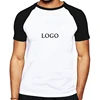 New Fashion 100% Cotton Raglan Short Sleeve Men's Blank T-Shirt Plain Tee Men's T Shirt