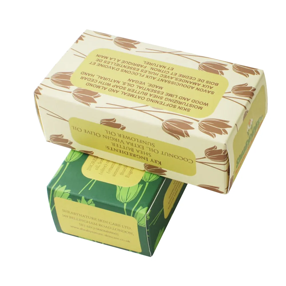 定制设计标志印刷花式小窗口肥皂牛皮纸包装盒
