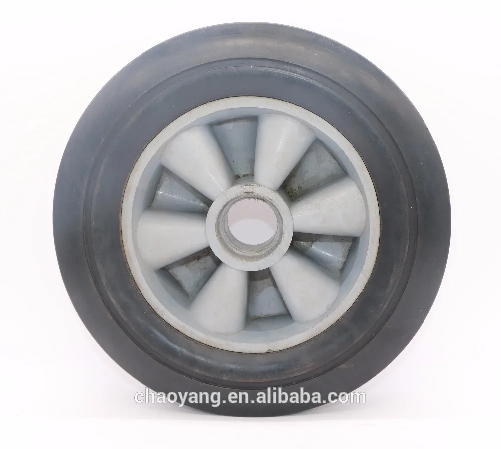2019 250mm Hand Pallet Truck Rubber Wheels With 42 Cast Iron Sheet Core