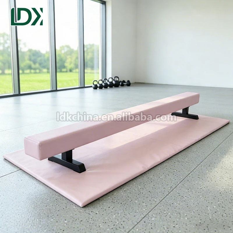LDK Factory Price Pink Gym Landing Mat Gymnastics Floor Mat Balance Beam Mat