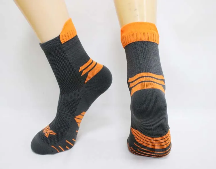 Men's socks sports solid breathable mesh sock running socks