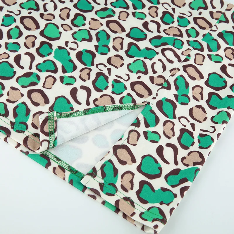 2019 Summer Crop Tops Short Sleeve Sexy Cheongsam Style 2 Pieces Women Dress