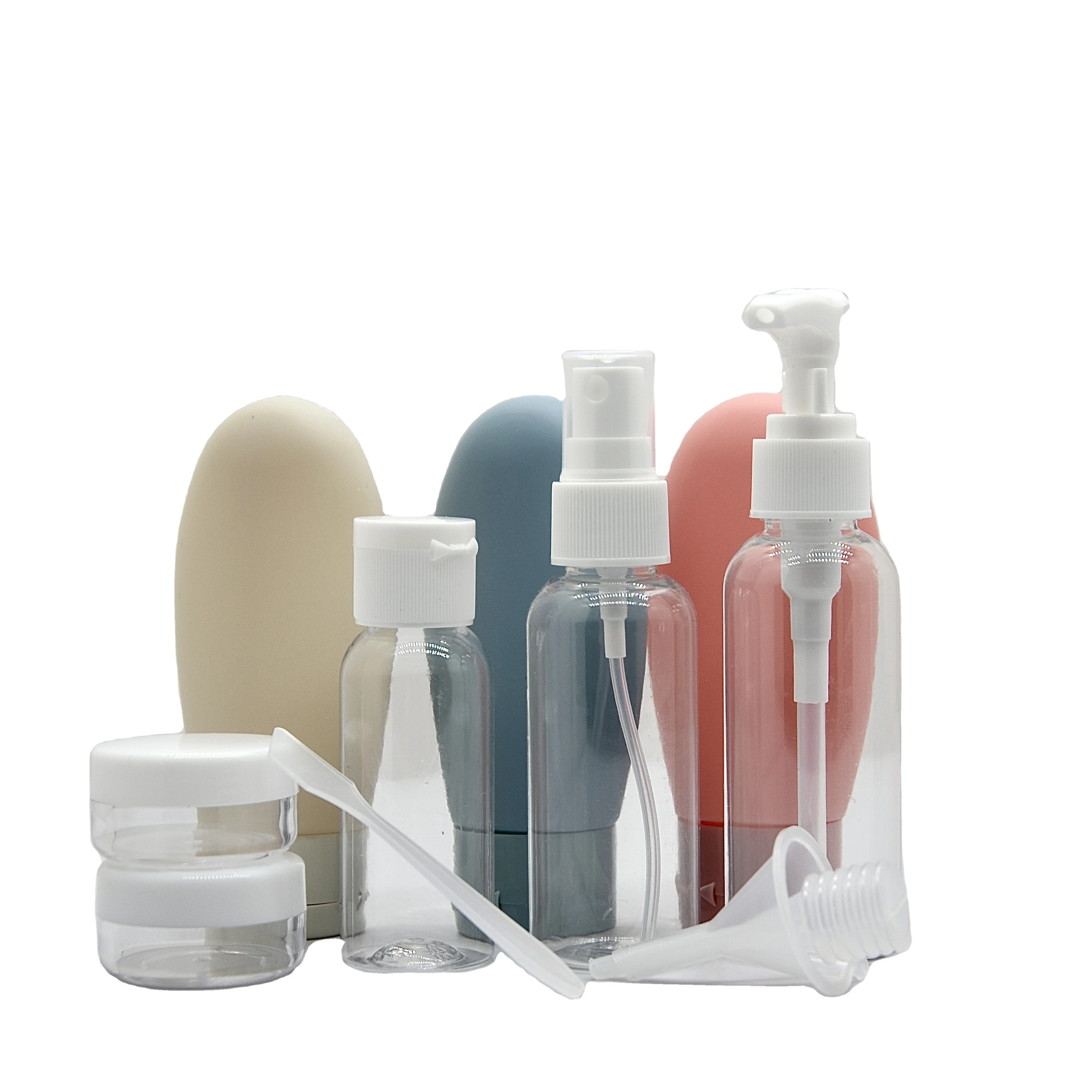 Ecofriendly Travel Bottle Kit 11pcs Plastic Bottle With Case For