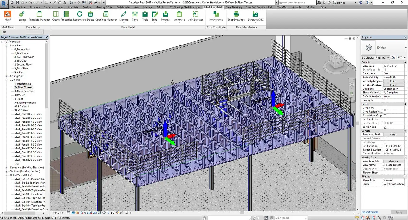 Сапр каркас. Revit Light Steel frame.