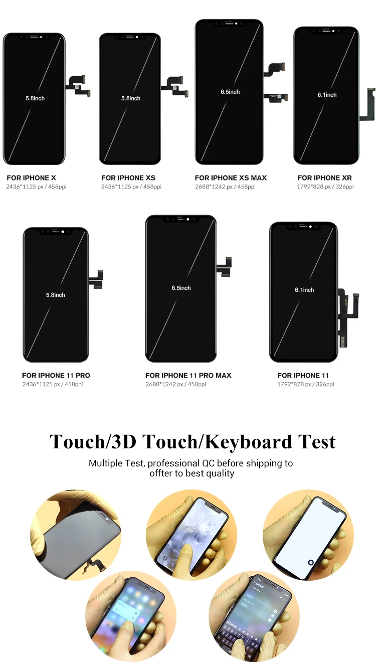 Complete OEM screen lcd for iphone x lcd display screen replacement,for iphone x screen cell phone repair