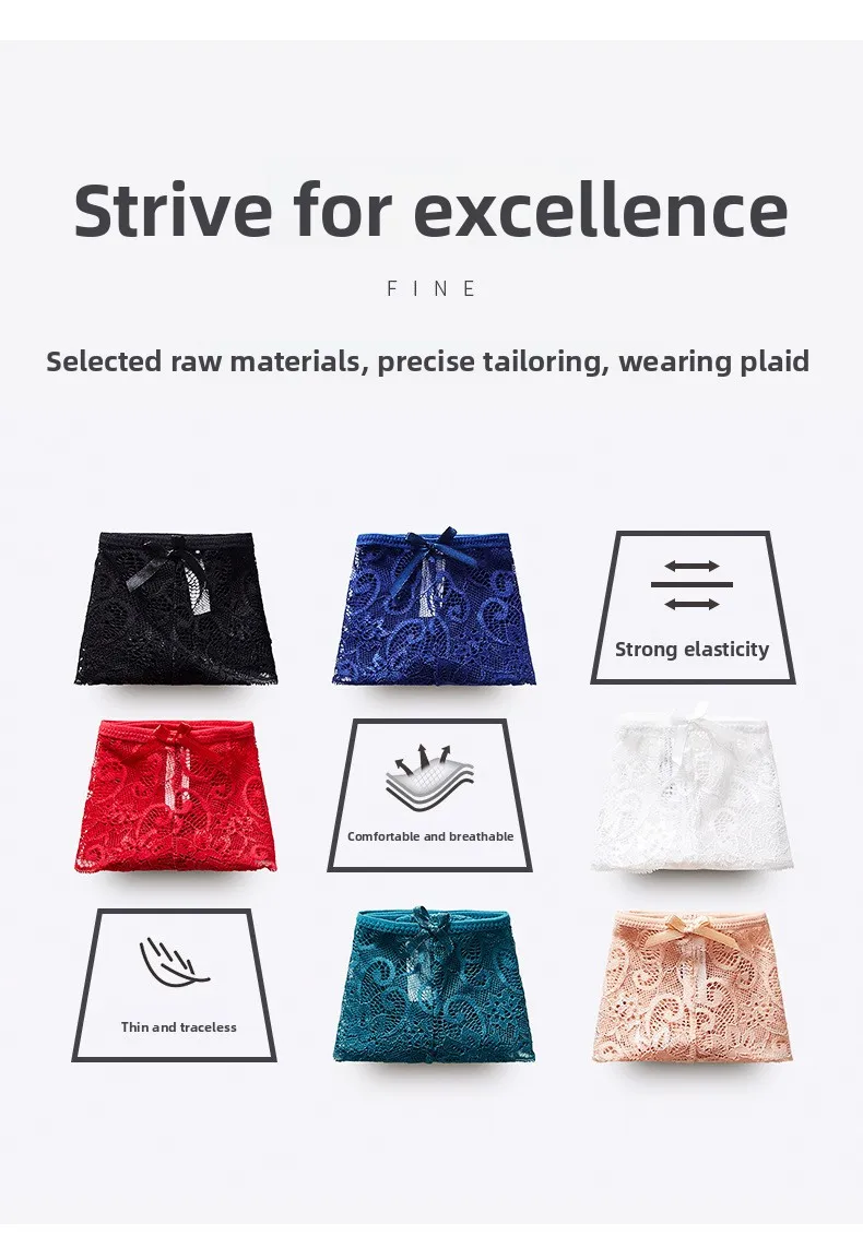 Wholesale New Arrival Ice Silk Women's Panties Breathable and Antibacterial Ladies Panties Women's Underwear Custom OEM Supplier