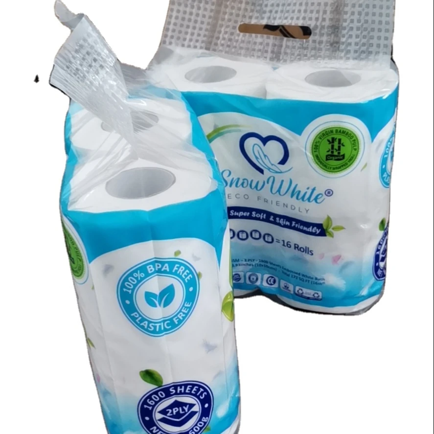 
FDA&EU 4rolls/plastic bag virgin bamboo toilet paper2/ply 150g Toilet Paper 