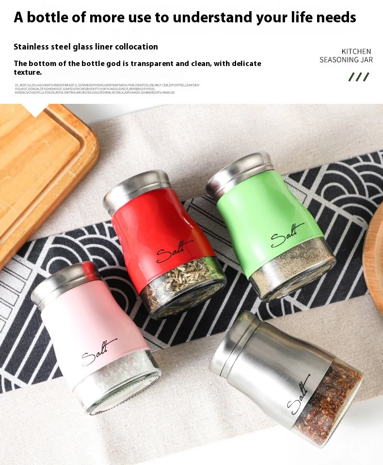 product 4oz glass spice jars set 120ml seasoning bottle storage bottles  jars supplier-4