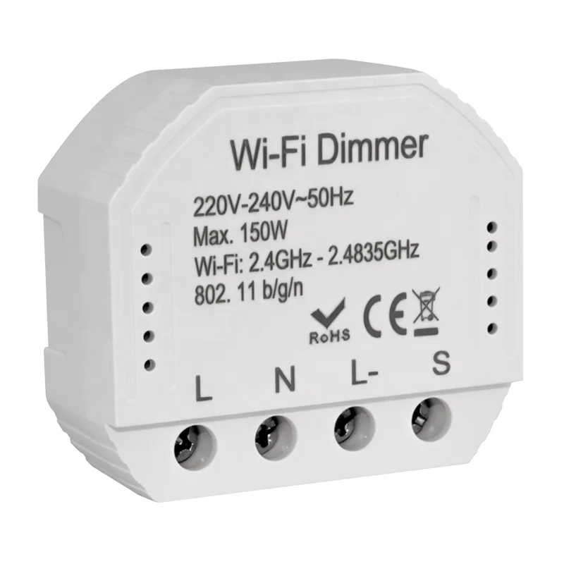 New IoT Device WiFi Enabled Light Dimmer Switch 150W for LED Lighting