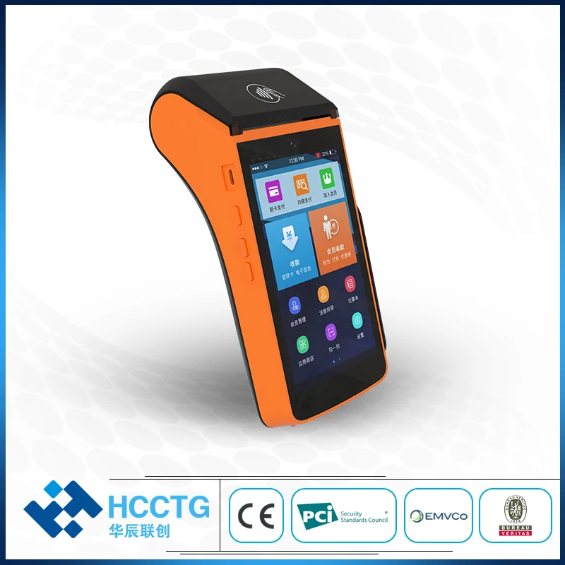 Portable Pos 4G Bluetooth Wifi NFC payment Pos cash Machine Build In Thermal Printer&Barcode Scanner P20L